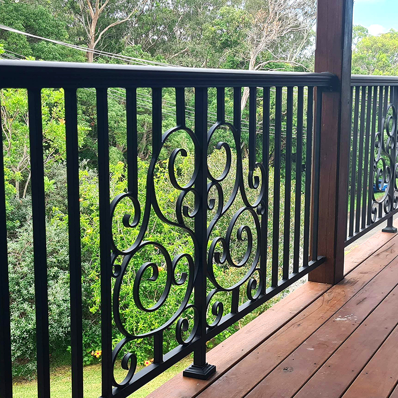 Antique Aluminum Garden Forged Fence Anti Climb Window Grille, Safety Window Guard For Home And Villa